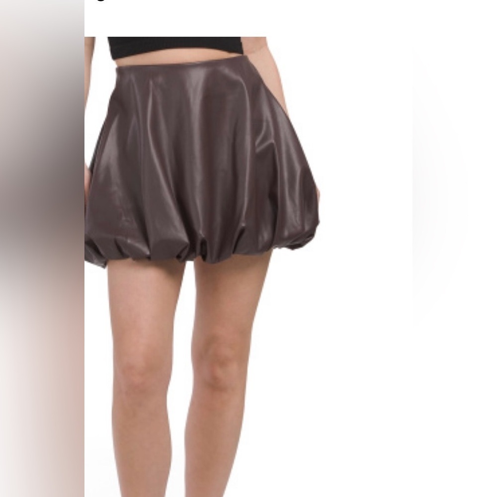 Torn by Ronny Kobo Elegant Brown bobble Skirt